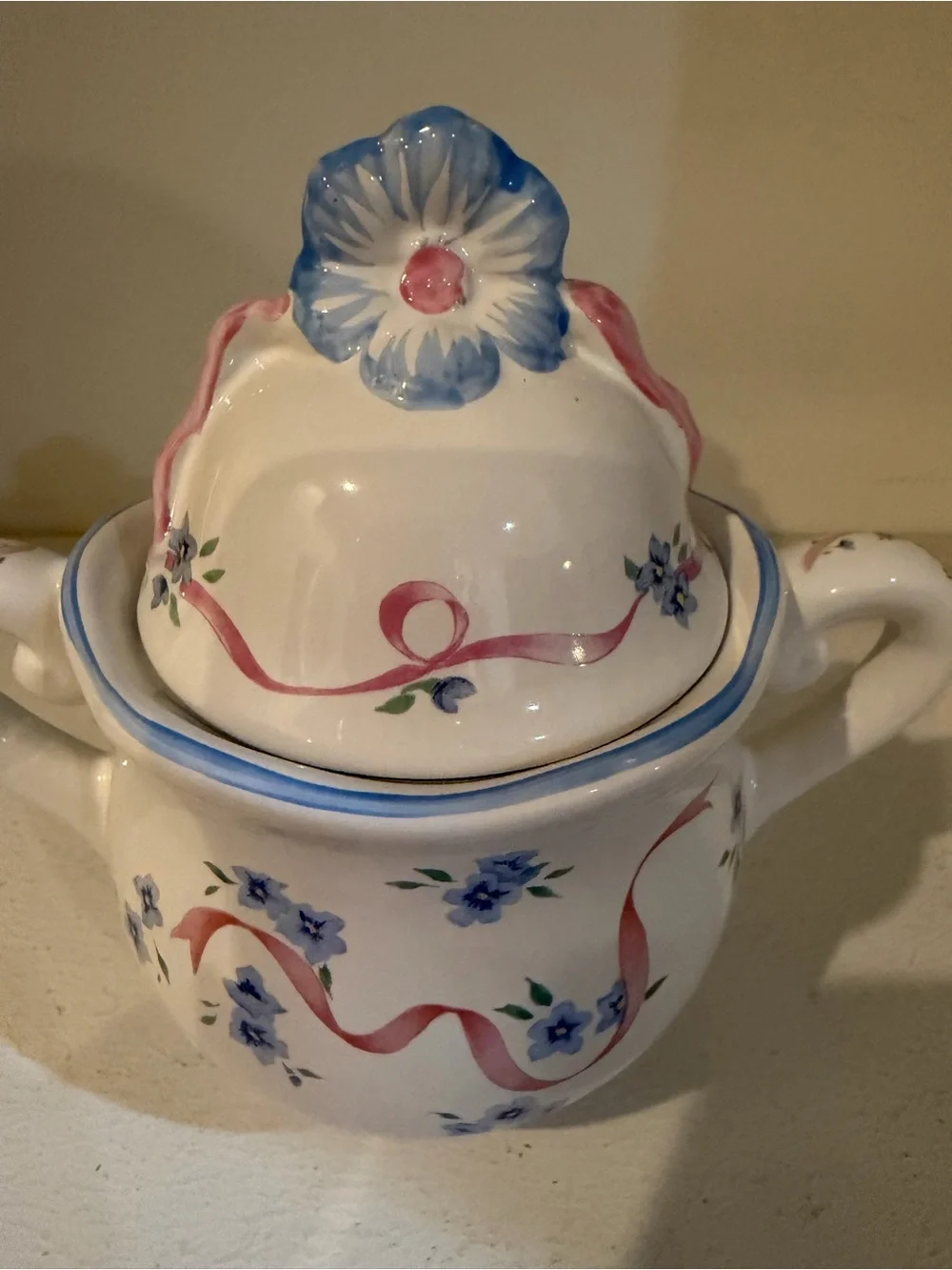 Vintage PORTA Raul Da Bernarda Portugal JESSICA Sugar Bowl Lynn Hollyn - Lidded